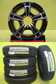 【6/1 0時～最大2,000円OFFクーポン配布中】AZオフロード ジムニー 新品夏セット 175/80R16 トーヨータイヤ オープンカントリー AT3 2024年製 ブラポリ 5.5J 16 5/139.7 +22