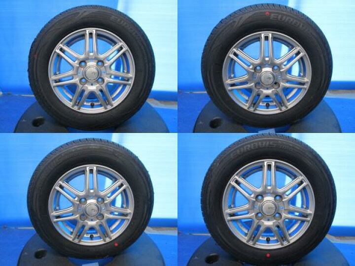 楽天市場】中古 アルミ 13インチ 4J +43 4H100 新品 夏タイヤ 145 