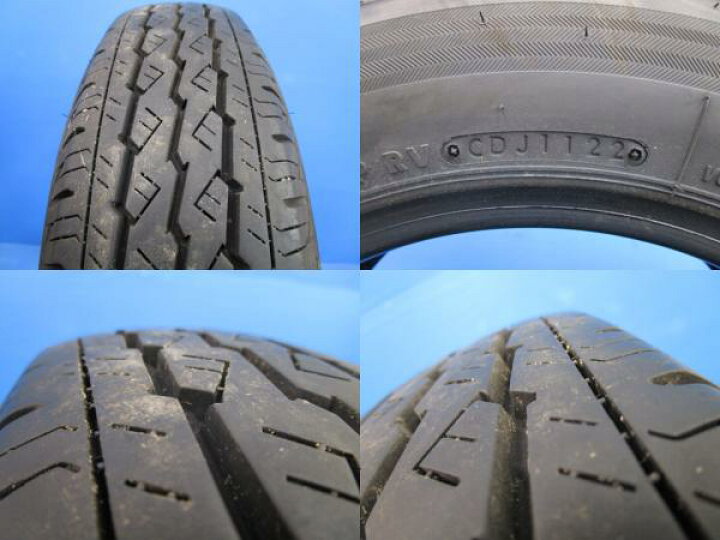 楽天市場】中古 夏タイヤ 4本 155/80R14 88/86N LT ブリジストン V600 