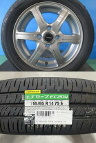 楽天市場】155／65r14 75s dunlop ダンロップ ec202l タイヤホイール4 