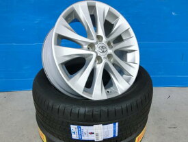 225/50R18 サマータイヤ ホイール 4本 SET 新品 リンロン SPORT MASTER + 中古 TOYOTA 20系 アルファード 純正 18インチ 7.5J ET45 PCD114.3 5H カローラクロス C-HR エスティマ 流用 岡崎