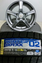 楽天市場】205／60r16 ヴォクシー スタッドレス ホイールセット 
