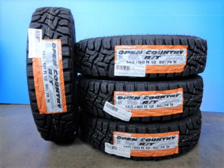 楽天市場】軽トラ 145/80R12 80/78 N オフロード 4本 新品 トーヨー 