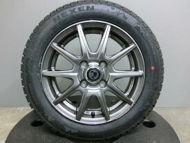N-BOX 155/65R14 格安 新品 スタッドレス NEXEN WINGUARD ice2 中古 ホイール 付 4本セット BEST クレール 14インチ 4.5J +45 PCD100 4H 軽自動車 ワゴンR タント デイズ ムーヴ スペーシア 155/65/14 155/65-14 冬 タイヤ 岡崎