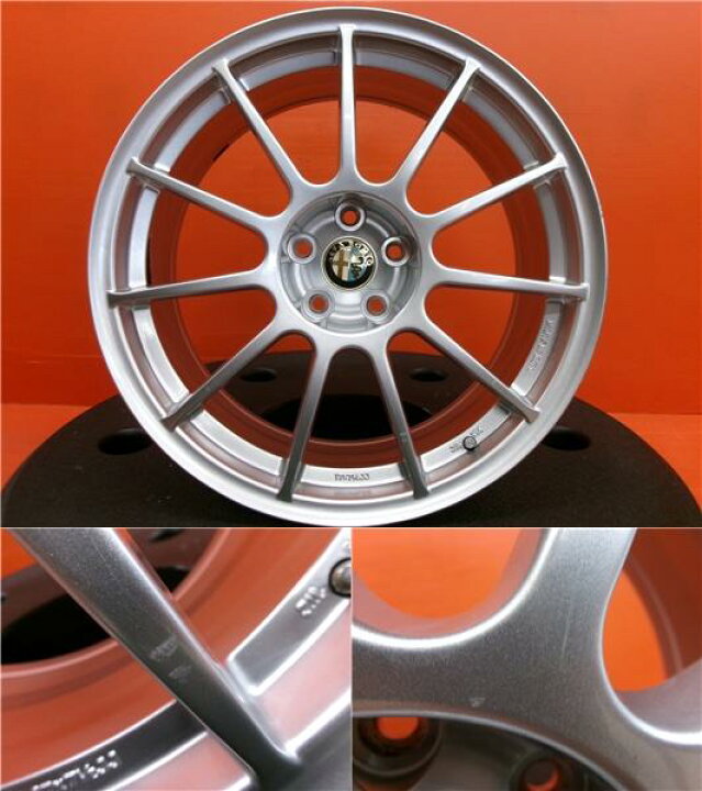 楽天市場】中古ホイール 4本 ASSO PARTIRE 17インチ 7.5J +35 5H-98 