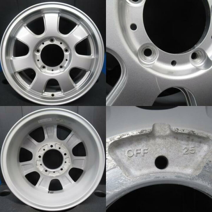 楽天市場】中古 16インチ スズキ ジムニー 4本セット 1655+25 5H 5穴 