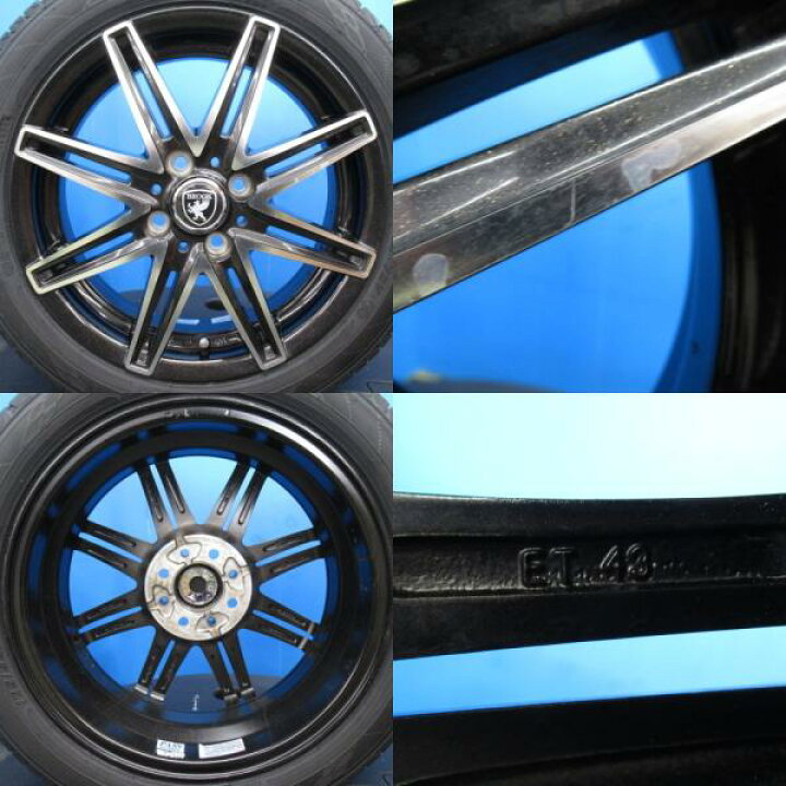 楽天市場】新品 165/55R15 ワゴンR ムーブ フレア 15インチ 4H 4穴 PCD 