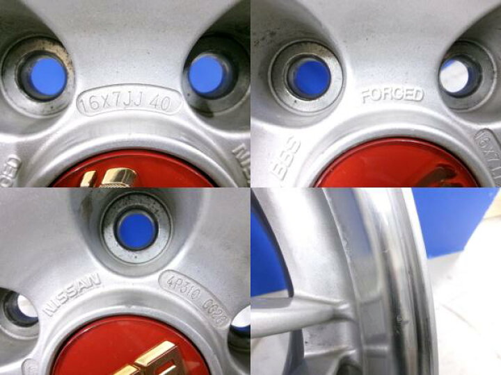 楽天市場】中古 4本 日産 純正 オプション BBS CG26 16インチ 7J ET40 