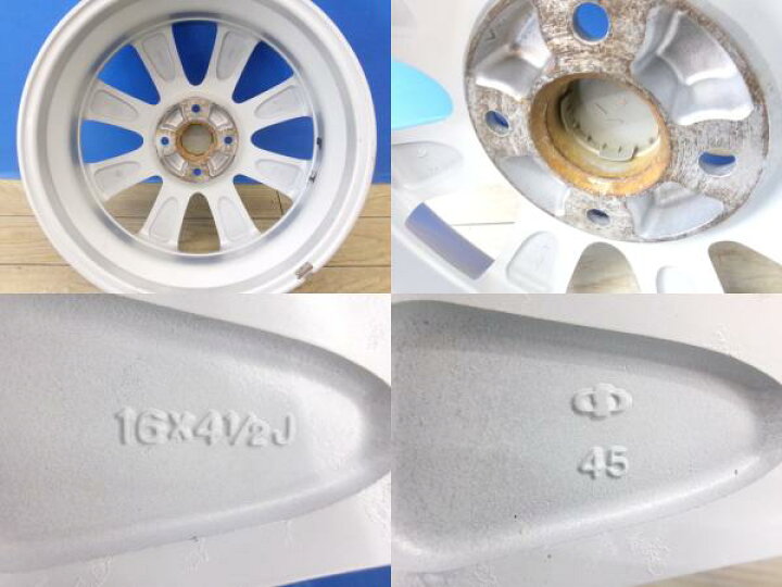 楽天市場】タント 流用 16インチ 夏タイヤ 4本 中古 ダイハツ L175S 