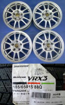 楽天市場】185／65r15 スタッドレス ブリヂストン 中古 vrx（車用品 