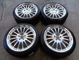 ◆通販限定◆カールソン1/16RSウルトラライト◆中古夏タイヤ付◆225/40R19インチ + 255/35R19インチ 4本セット Carlsson 《246》