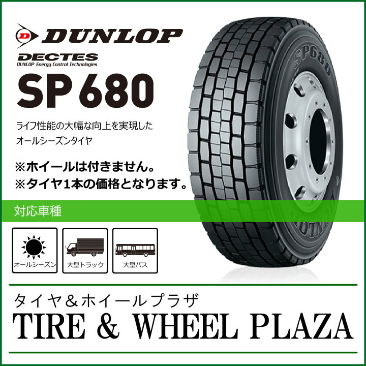 楽天市場】225/80R17.5 123/122L DUNLOP ダンロップ DECTES デクテス 