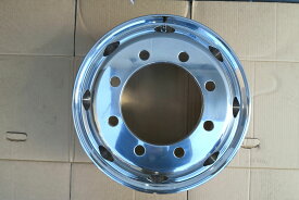 【12枚セット特価！/新車外しホイール/中古】ALCOA アルコア 19.5x6.75 8穴 ISO P.C.D 275mm オフセット 147mm 19.5インチ【トラック用アルミホイール】