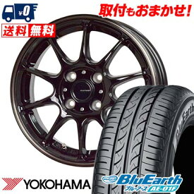 175/70R14 84S YOKOHAMA ヨコハマ BluEarth AE-01F G-SPEED P-07 Gスピード P-07 サマータイヤホイール4本セット 【取付対象】