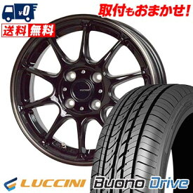 185/55R15 82V LUCCINI Buono Drive G-SPEED P-07 サマータイヤホイール4本セット 【取付対象】