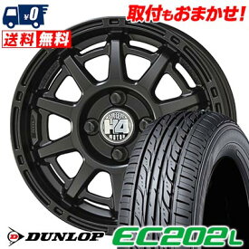 155/65R14 75S DUNLOP EC202L H4 MOTOR X1 サマータイヤホイール4本セット 【取付対象】