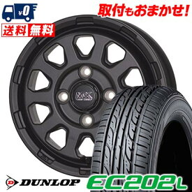 155/65R14 75S DUNLOP EC202L MAD CROSS RANGER サマータイヤホイール4本セット 【取付対象】