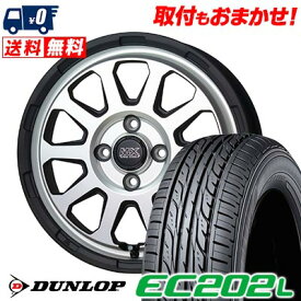 155/65R14 75S DUNLOP EC202L MAD CROSS RANGER サマータイヤホイール4本セット 【取付対象】