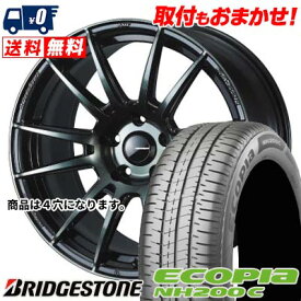 165/60R15 77H BRIDGESTONE ECOPIA NH200C WedsSport SA-62R サマータイヤホイール4本セット 【取付対象】