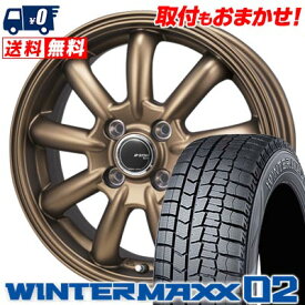 145/80R12 74Q DUNLOP WINTER MAXX 02 WM02 JP STYLE Bany LIMITED EDITION スタッドレスタイヤホイール4本セット 【取付対象】