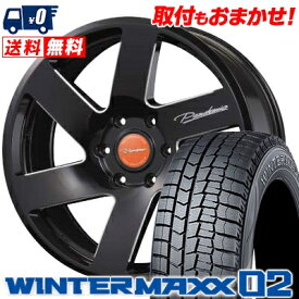 215/60R17 96Q DUNLOP WINTER MAXX 02 WM02 PANDEMIC LF-6 MONO BLOCK スタッドレスタイヤホイール4本セット for 200系ハイエース【取付対象】