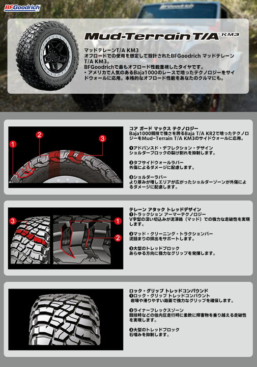 楽天市場】205/80R16 111/108Q BFGoodrich BFグッドリッチ Mud-Terrain 