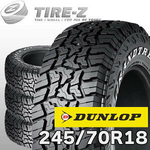 �y�^�C�������\�z 4�{�Z�b�g 18�C���` 245/70R18 115/112Q �_�����b�v �O�����g���b�N R/T01 RT01 �z���C�g���^�[ GRANDTREK DUNLOP �T�}�[�^�C���P�i4�{���i
