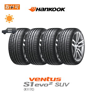 �y��t�Ώہz�������� Ventus S1 evo2 SUV K117C 225/60R18 104W XL RFT �����t���b�g �� �� BMW���F�^�C�� 4�{�Z�b�g �V�i�ă^�C�� �n���R�b�N Hankook �x���^�X