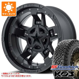 【タイヤ交換対象】デリカD5用 サマータイヤ BFグッドリッチ オールテレーンT/A KO3 LT225/65R17 107/103S ブラックレター KMC XD827 ロックスター3 8.0-17 タイヤホイール4本セット