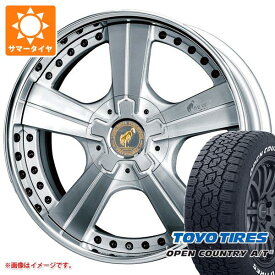 【タイヤ交換対象】ランドクルーザー300用 サマータイヤ トーヨー オープンカントリー A/T3 275/55R20 117H XL ホワイトレター スーパースター ピュアスピリッツ オークス 9.5-20 タイヤホイール4本セット