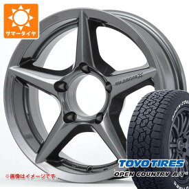 【タイヤ交換対象】スズキ ジムニーシエラ JB74W用 サマータイヤ トーヨー オープンカントリー A/T3 215/70R16 100T ホワイトレター アピオ ワイルドボア X2 5.5-16 タイヤホイール4本セット