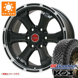 【タイヤ交換対象】トヨタ ハイエース 200系用 サマータイヤ BFグッドリッチ オールテレーンT/A KO3 LT195/80R15 107S ホワイトレター B マッド K 6.0-15 タイヤホイール4本セット
