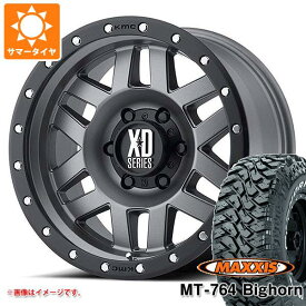 【タイヤ交換対象】サマータイヤ 265/70R17 118/115Q 8PR マキシス MT-764 ビッグホーン ホワイトレター KMC XD128 マチェーテ トヨタ車用 8.0-17 タイヤホイール4本セット