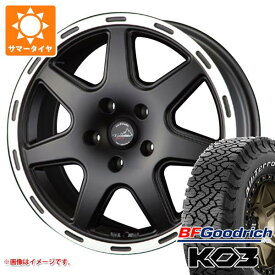 【タイヤ交換対象】5本セット ジープ ラングラー JK/JL系用 サマータイヤ BFグッドリッチ オールテレーンT/A KO3 LT265/70R17 118/115S ホワイトレター ラ・ストラーダ ティラード クロス タイヤホイール5本セット