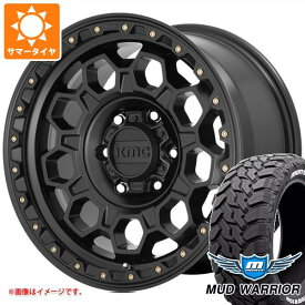 【タイヤ交換対象】トライトン LC2T用 サマータイヤ モンスタ マッドウォーリアー LT265/65R17 120/117Q ホワイトレター KMC KM545 トレック 8.0-17 タイヤホイール4本セット