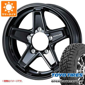 【タイヤ交換対象】ジムニー用 2024年製 サマータイヤ トーヨー オープンカントリー R/T 185/85R16 105/103N LT ホワイトレター キーラー タクティクス 5.5-16 タイヤホイール4本セット