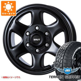 【タイヤ交換対象】トライトン LC2T用 サマータイヤ モンスタ テレーングリッパー 265/65R17 116T XL ホワイトレター ブルート BR-44 7.5-17 タイヤホイール4本セット