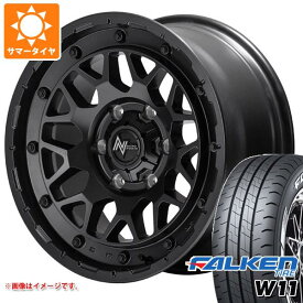 【タイヤ交換対象】ハイエース 200系用 サマータイヤ ファルケン W11 215/60R17C 109/107N ホワイトレター ナイトロパワー M29 スティンガー 6.5-17 タイヤホイール4本セット