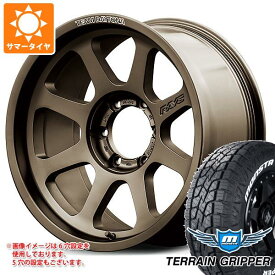 【タイヤ交換対象】5本セット ジープ ラングラー JK/JL系用 サマータイヤ モンスタ テレーングリッパー LT285/65R18 125/122Q ホワイトレター レイズ デイトナ D108 タイヤホイール5本セット