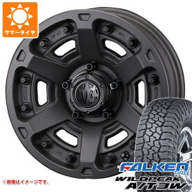 【タイヤ交換対象】5本セット ジムニー JB64W用 サマータイヤ ファルケン ワイルドピーク A/T3W LT225/75R16 115/112Q クリムソン MG アーマー FF 5.5-16 タイヤホイール5本セット