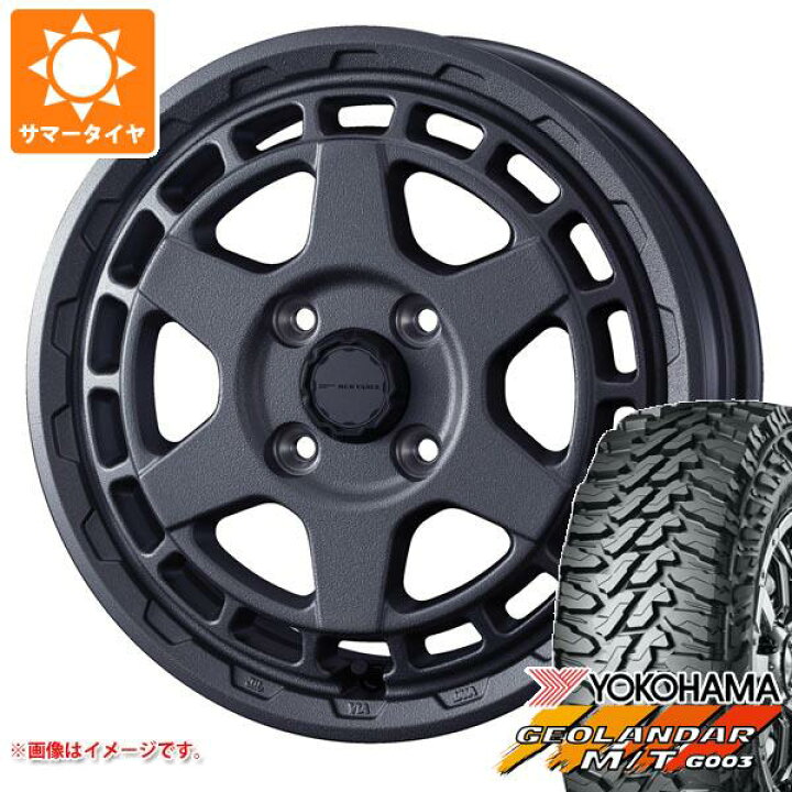 【タイヤ交換対象】キャリイ DA16T用 サマータイヤ ヨコハマ ジオランダー M/T G003 145/80R12 80/78N LT マッドクロスレンジャー 4.0-12 タイヤホイール4本セット