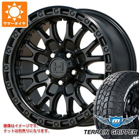 【タイヤ交換対象】デリカD5用 サマータイヤ モンスタ テレーングリッパー 225/65R17 106T ホワイトレター ホスタイル H135 リッジクレスト 8.0-17 タイヤホイール4本セット