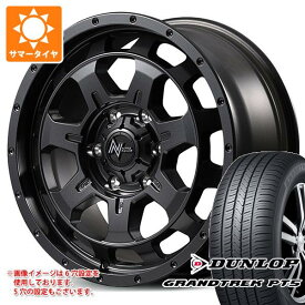 【タイヤ交換対象】ミツビシ トライトン LC2T用 サマータイヤ ダンロップ グラントレック PT5 265/65R17 112H ナイトロパワー M7 ファランクス 7.5-17 タイヤホイール4本セット
