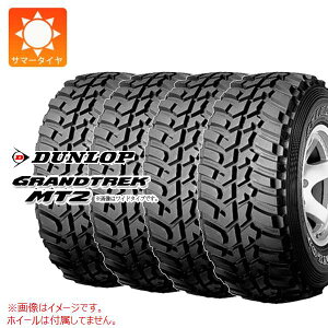 4�{ �T�}�[�^�C�� 195R16C 104Q �_�����b�v �O�����g���b�N MT2 �u���b�N���^�[ NARROW DUNLOP GRANDTREK MT2