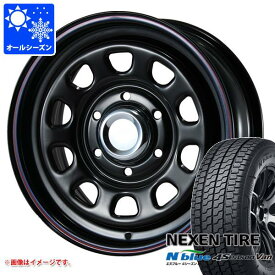 【タイヤ交換対象】NV350キャラバン E26用 オールシーズンタイヤ ネクセン エヌブルー 4シーズン バン 195/80R15LT 107/105N MLJ デイトナ SS 6.0-15 タイヤホイール4本セット