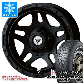 【タイヤ交換対象】ジムニーシエラ JB74W用 スタッドレス ダンロップ グラントレック XS1 LT215/70R16 100/97N ホワイトレター デルタフォース オーバーランダー タイヤホイール4本セット