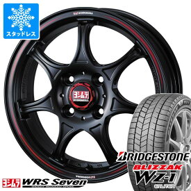 【タイヤ交換対象】ダイハツ アトレーワゴン S300系用 スタッドレス ブリヂストン ブリザック WZ-1 165/65R14 79Q ヨシムラ WRS7 タイヤホイール4本セット