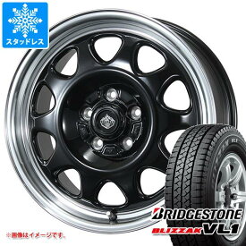 【タイヤ交換対象】タウンエース バン 400系用 スタッドレス ブリヂストン ブリザック VL1 175R14 8PR (175/80R14 99/98N相当) ランドフット SWZ タイヤホイール4本セット