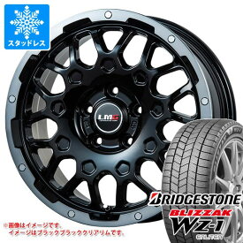 【タイヤ交換対象】ミツビシ デリカD5用 スタッドレス ブリヂストン ブリザック WZ-1 225/65R17 102Q LMG MS-9W タイヤホイール4本セット