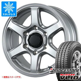 【タイヤ交換対象】ハイエース 200系用 スタッドレス ブリヂストン ブリザック VL10 195/80R15 107/105N エムイーエー タイヤホイール4本セット